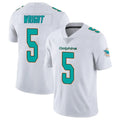 Parkc M.Dolphins #5 Jaylen Wright Player White Limited Vapor Untouchable Home Game Stitched Jerseys