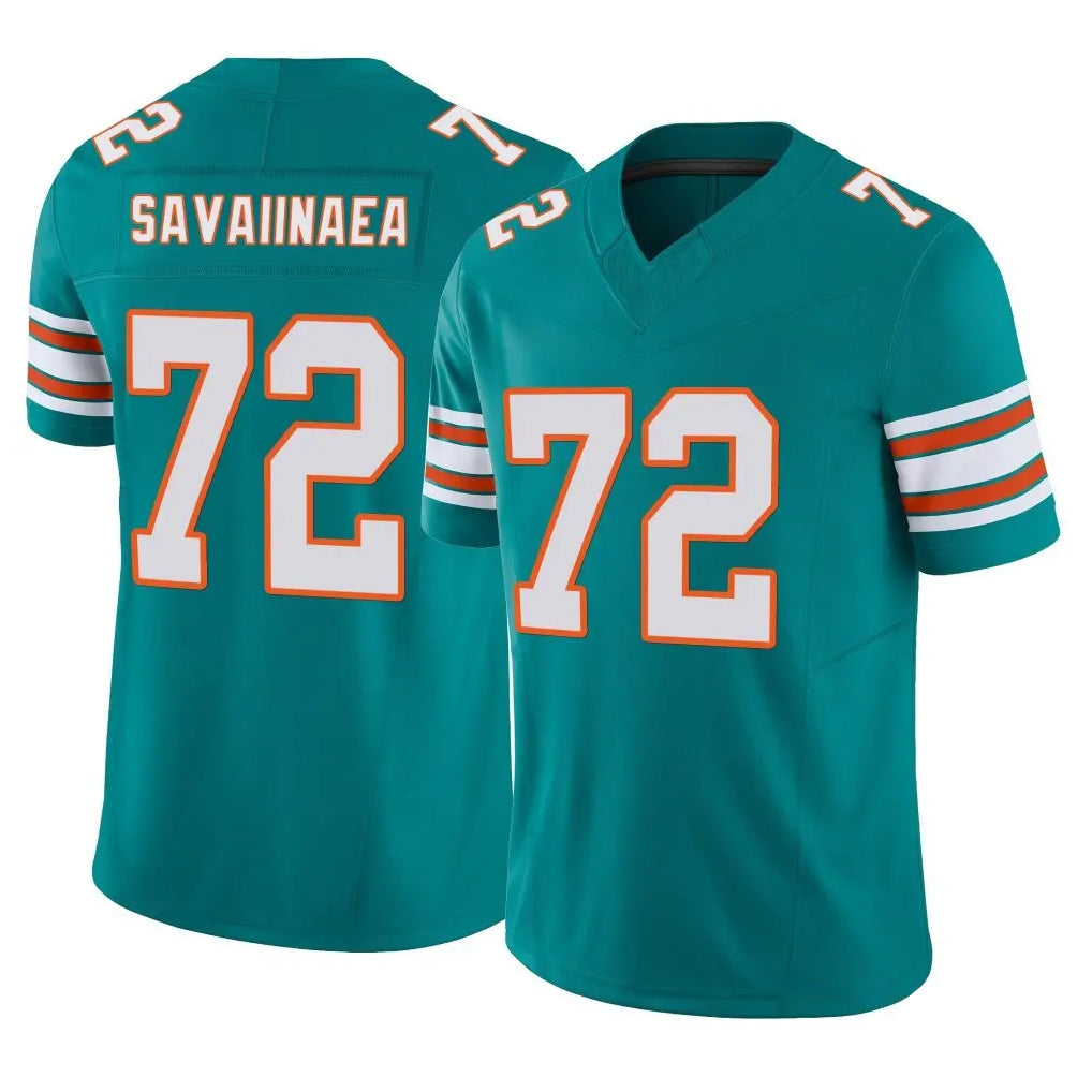 Parkc M.Dolphins #72 Jonah Savaiinaea Player Aqua Limited Alternate Vapor F.U.S.E. Home Game Stitched Jerseys