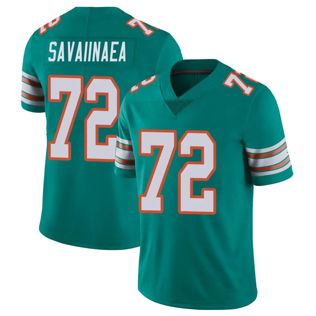 Parkc M.Dolphins #72 Jonah Savaiinaea Player Aqua Limited Alternate Vapor Untouchable Home Game Stitched Jerseys
