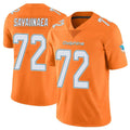 Parkc M.Dolphins #72 Jonah Savaiinaea Player Orange Limited Home Game Stitched Jerseys