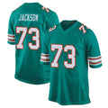 Parkc M.Dolphins #73 Austin Jackson Player Aqua Alternate Home Game Stitched Jerseys