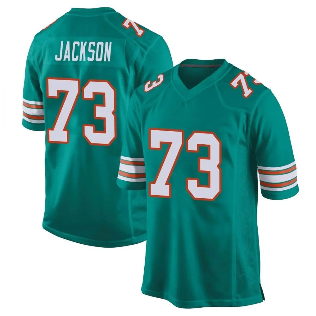 Parkc M.Dolphins #73 Austin Jackson Player Aqua Alternate Home Game Stitched Jerseys