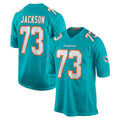 Parkc M.Dolphins #73 Austin Jackson Player Aqua Home Game Stitched Jerseys