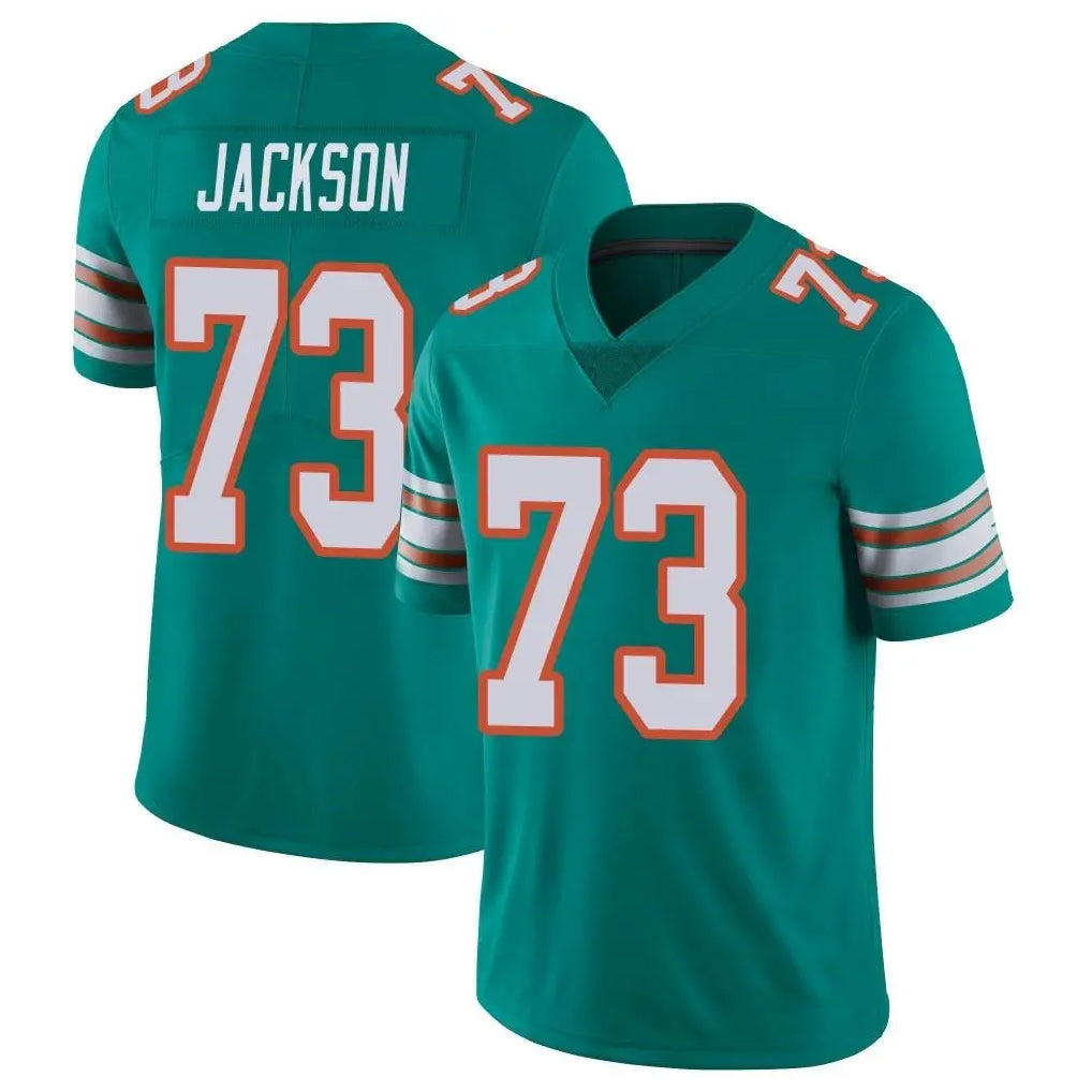 Parkc M.Dolphins #73 Austin Jackson Player Aqua Limited Alternate Vapor Untouchable Home Game Stitched Jerseys