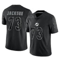 Parkc M.Dolphins #73 Austin Jackson Player Black Reflective Limited Game Stitched Jerseys
