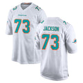 Parkc M.Dolphins #73 Austin Jackson Player White Limited Home Game Stitched Jerseys