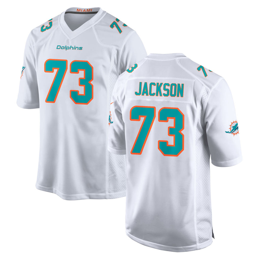 Parkc M.Dolphins #73 Austin Jackson Player White Limited Home Game Stitched Jerseys