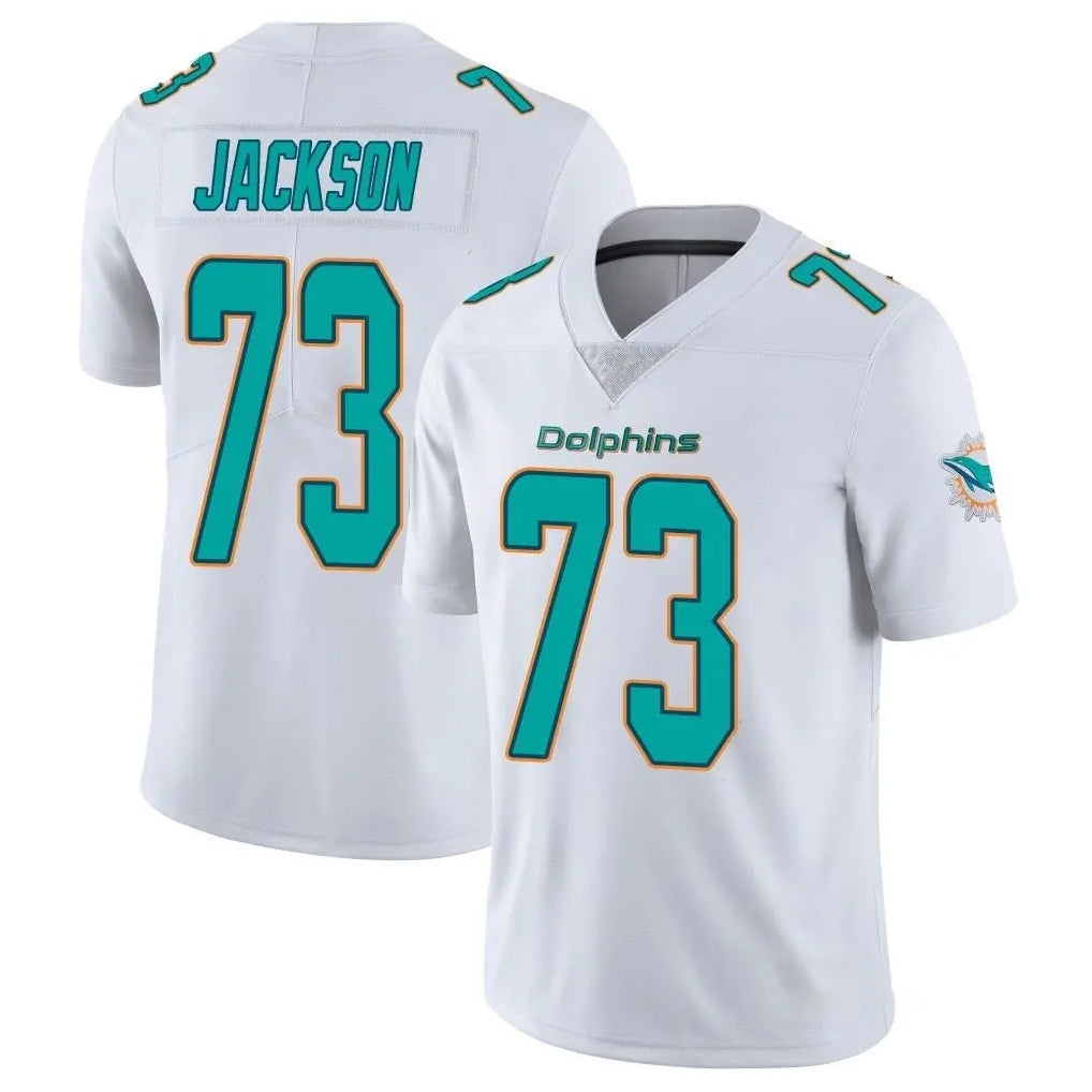 Parkc M.Dolphins #73 Austin Jackson Player White Limited Vapor Untouchable Home Game Stitched Jerseys