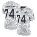 Parkc M.Dolphins #74 Kadyn Proctor Player Arctic Camo Salute To Service Limited Game Stitched Jerseys