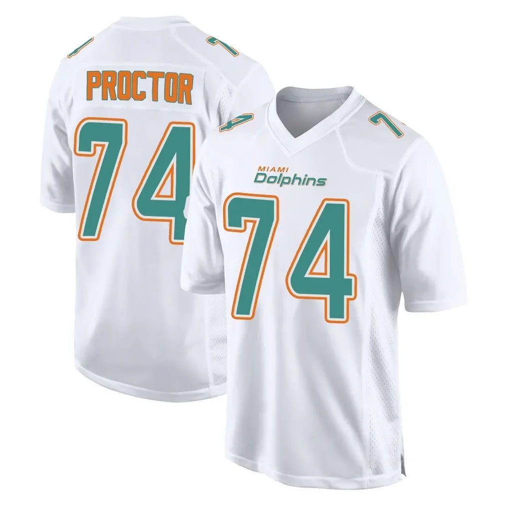 Parkc M.Dolphins #74 Kadyn Proctor Player White Fashion Home Game Stitched Jerseys