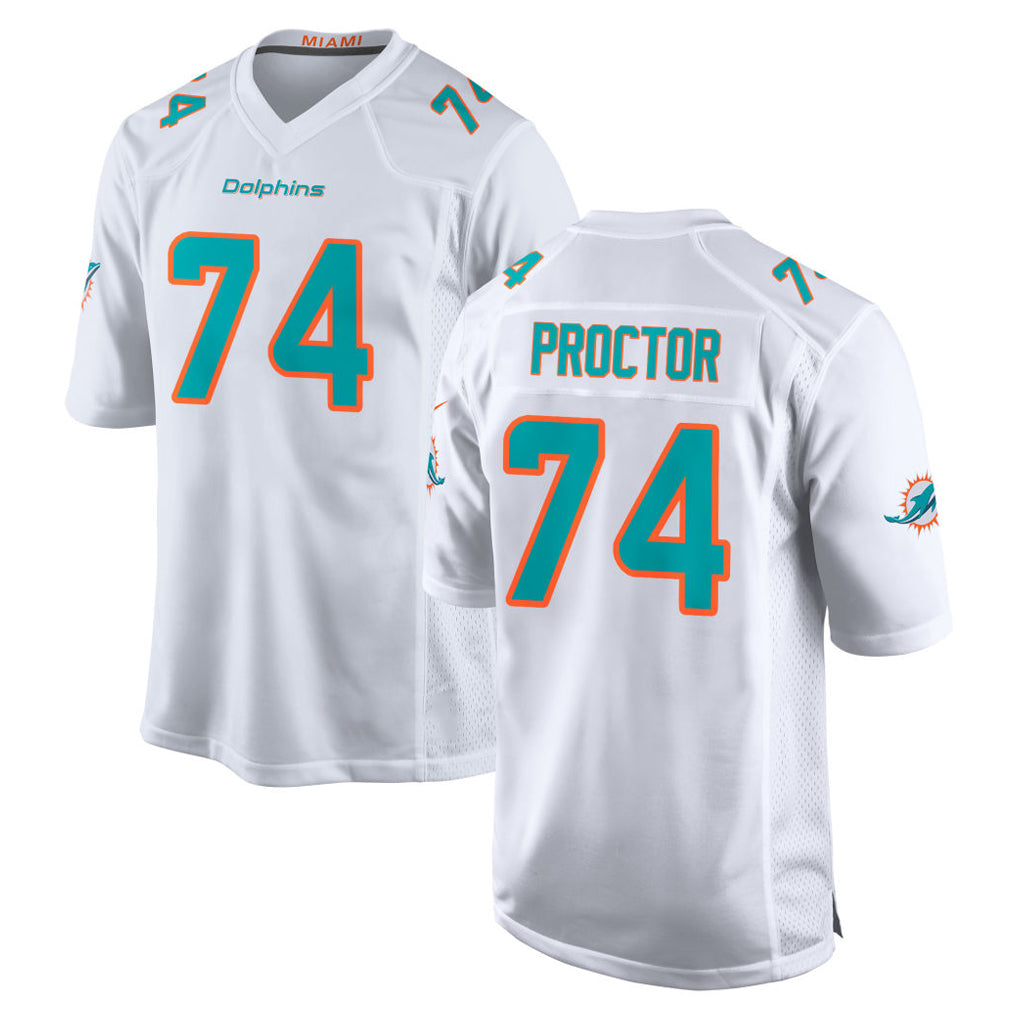 Parkc M.Dolphins #74 Kadyn Proctor Player White Limited Home Game Stitched Jerseys