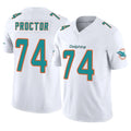 Parkc M.Dolphins #74 Kadyn Proctor Player White Limited Vapor F.U.S.E. Home Game Stitched Jerseys
