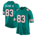 Parkc M.Dolphins #83 Kevin Coleman Jr. Player Aqua Alternate Home Game Stitched Jerseys