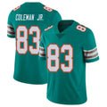 Parkc M.Dolphins #83 Kevin Coleman Jr. Player Aqua Limited Alternate Vapor Untouchable Home Game Stitched Jerseys