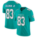 Parkc M.Dolphins #83 Kevin Coleman Jr. Player Aqua Limited Vapor Untouchable Home Game Stitched Jerseys