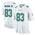 Parkc M.Dolphins #83 Kevin Coleman Jr. Player White Home Game Stitched Jerseys