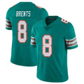 Parkc M.Dolphins #8 JuJu Brents Player Aqua Limited Alternate Vapor Untouchable Home Game Stitched Jerseys