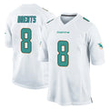 Parkc M.Dolphins #8 JuJu Brents Player White Home Game Stitched Jerseys