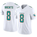 Parkc M.Dolphins #8 JuJu Brents Player White Limited Vapor F.U.S.E. Home Game Stitched Jerseys