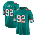 Parkc M.Dolphins #92 Zach Sieler Player Aqua Alternate Home Game Stitched Jerseys