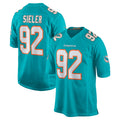 Parkc M.Dolphins #92 Zach Sieler Player Aqua Home Game Stitched Jerseys