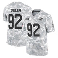 Parkc M.Dolphins #92 Zach Sieler Player Arctic Camo Salute To Service Limited Game Stitched Jerseys