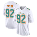 Parkc M.Dolphins #92 Zach Sieler Player White Fashion Home Game Stitched Jerseys
