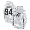 Parkc M.Dolphins #94 Jordan Phillips Player Arctic Camo Salute to Service Hoodies Limited Game Stitched Jerseys