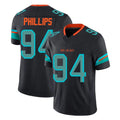 Parkc M.Dolphins #94 Jordan Phillips Player Black Limited Pitch Rivalries Collection Home Game Stitched Jerseys