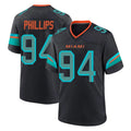 Parkc M.Dolphins #94 Jordan Phillips Player Black Pitch Rivalries Collection Home Game Stitched Jerseys