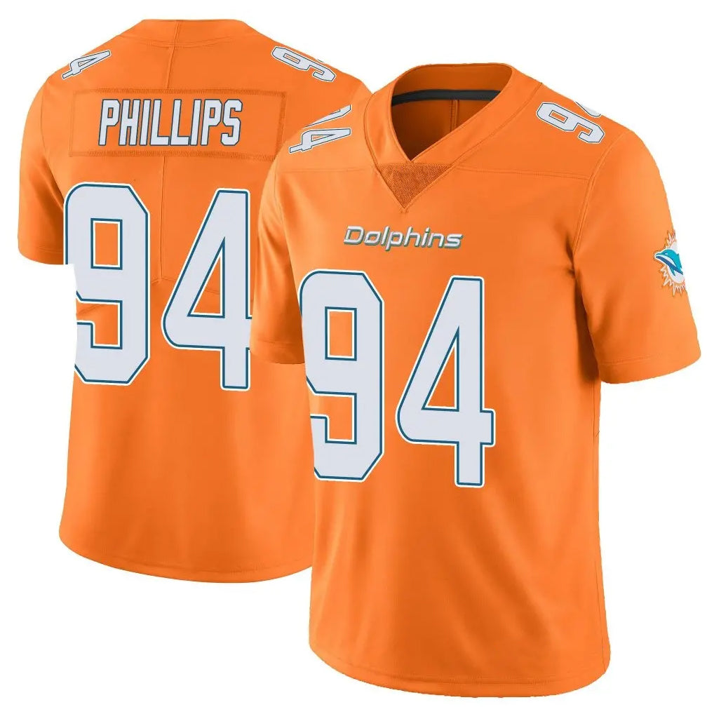 Parkc M.Dolphins #94 Jordan Phillips Player Orange Limited Home Game Stitched Jerseys