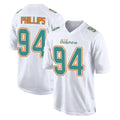 Parkc M.Dolphins #94 Jordan Phillips Player White Fashion Home Game Stitched Jerseys