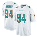 Parkc M.Dolphins #94 Jordan Phillips Player White Home Game Stitched Jerseys
