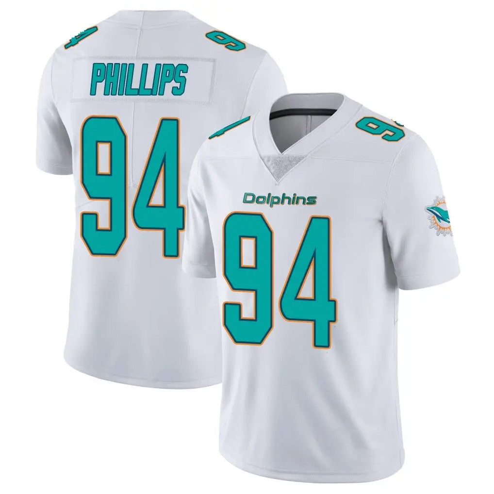 Parkc M.Dolphins #94 Jordan Phillips Player White Limited Vapor Untouchable Home Game Stitched Jerseys