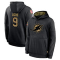 Parkc M.Dolphins #9 Joshua Uche Player Black Salute to Service Hoodies Limited Game Stitched Jerseys