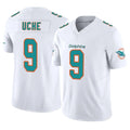 Parkc M.Dolphins #9 Joshua Uche Player White Limited Vapor F.U.S.E. Home Game Stitched Jerseys