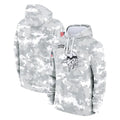 Parkc M.Vikings Arctic Camo Salute to Service Pullover Hoodies Limited Game Blank Player Stitched Jerseys