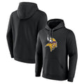 Parkc M.Vikings Black LOGO Pullover Hoodies Limited Game Blank Player Stitched Jerseys
