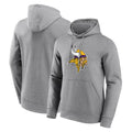 Parkc M.Vikings Gray LOGO Pullover Hoodies Blank Player Home Game Stitched Jerseys
