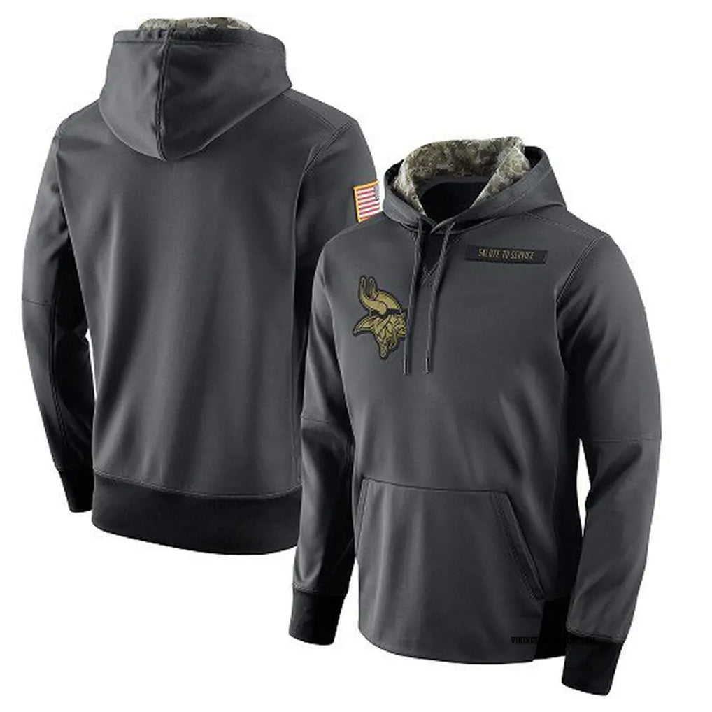 Parkc M.Vikings Gray Pullover Hoodies Home Game Blank Player Stitched Jerseys