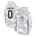 Parkc M.Vikings #0 Ivan Pace Jr. Player Arctic Camo Salute to Service Pullover Hoodies Limited Game Stitched Jerseys