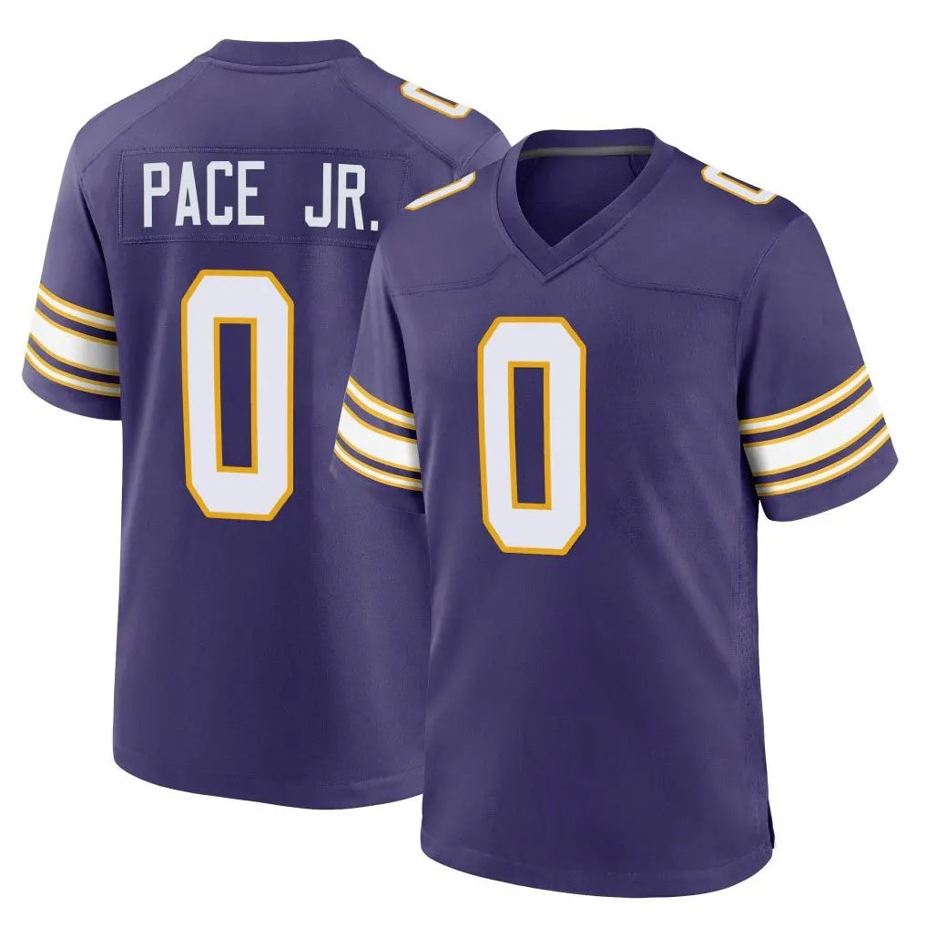 Parkc M.Vikings #0 Ivan Pace Jr. Player Purple Classic Home Game Stitched Jerseys
