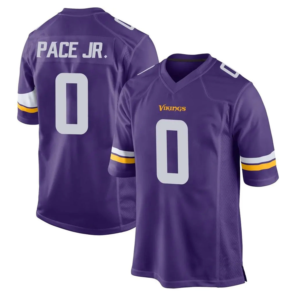 Parkc M.Vikings #0 Ivan Pace Jr. Player Purple Home Game Stitched Jerseys
