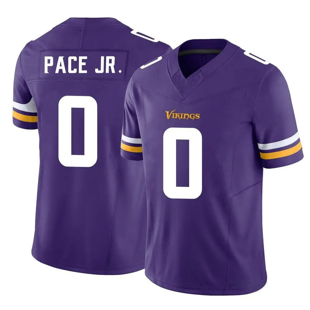 Parkc M.Vikings #0 Ivan Pace Jr. Player Purple Limited Vapor F.U.S.E. Home Game Stitched Jerseys