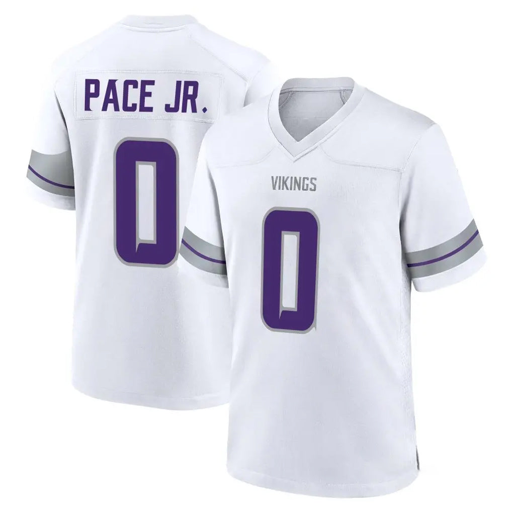 Parkc M.Vikings #0 Ivan Pace Jr. Player White Alternate Home Game Stitched Jerseys