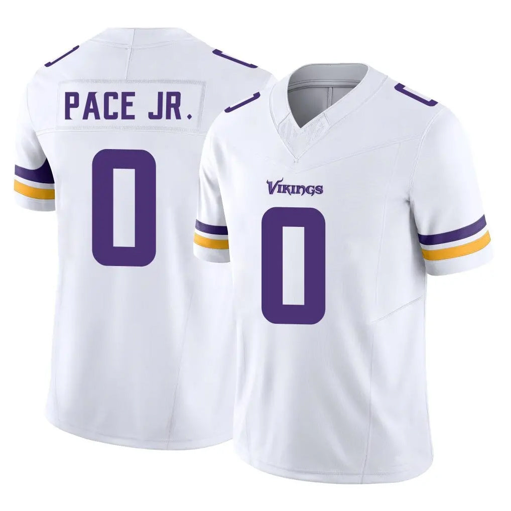 Parkc M.Vikings #0 Ivan Pace Jr. Player White Limited Vapor F.U.S.E. Home Game Stitched Jerseys