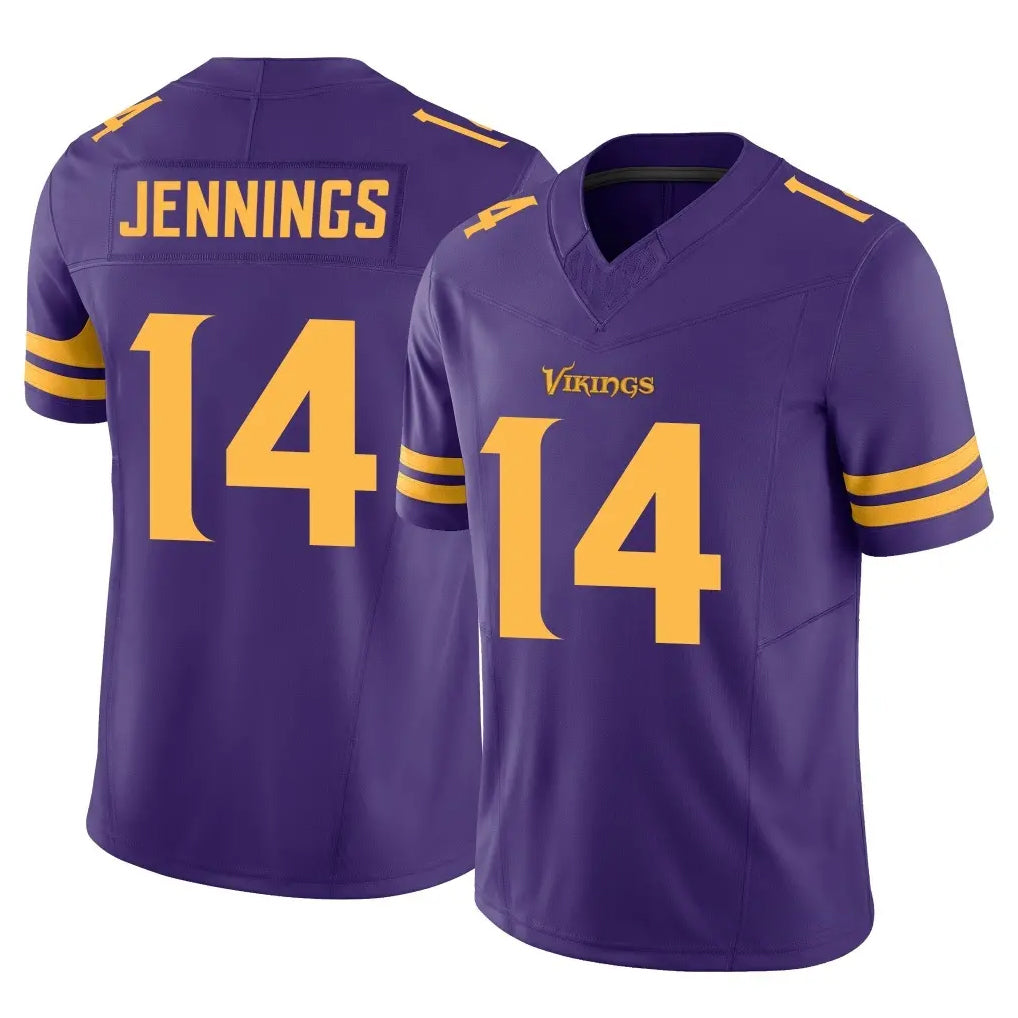 Parkc M.Vikings #14 Jauan Jennings Player Purple Limited Alternate Vapor F.U.S.E. Home Game Stitched Jerseys