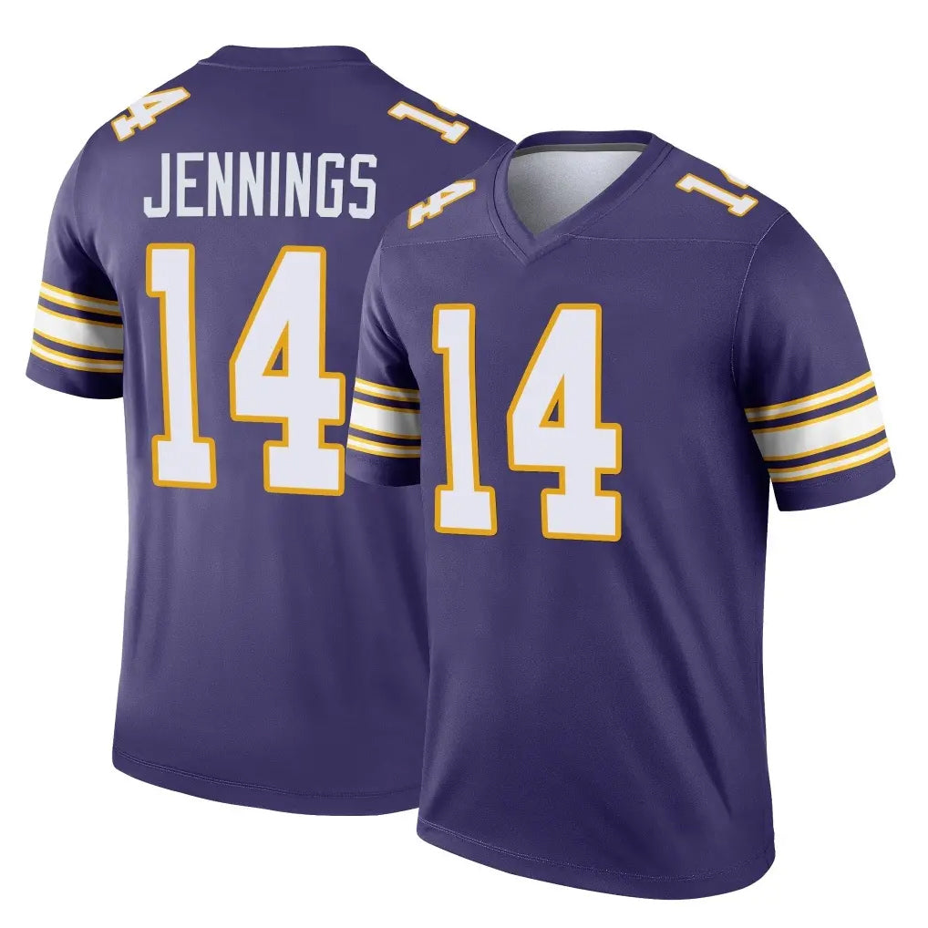 Parkc M.Vikings #14 Jauan Jennings Player Purple Limited Classic Home Game Stitched Jerseys