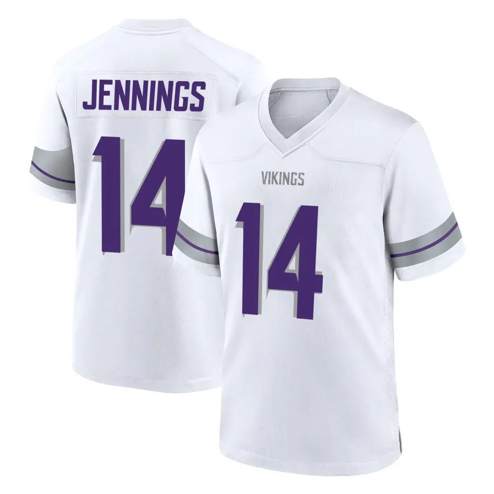Parkc M.Vikings #14 Jauan Jennings Player White Alternate Home Game Stitched Jerseys