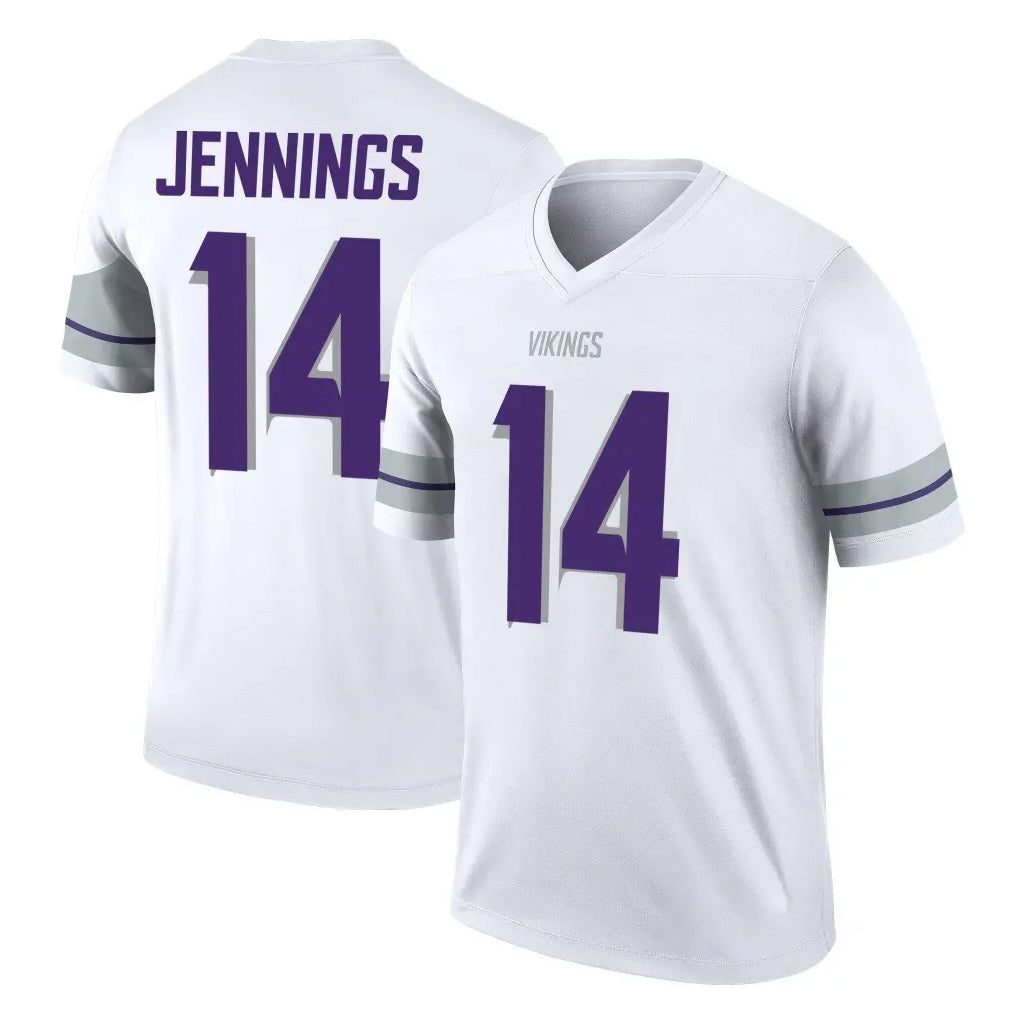 Parkc M.Vikings #14 Jauan Jennings Player White Alternate Legend Home Game Stitched Jerseys